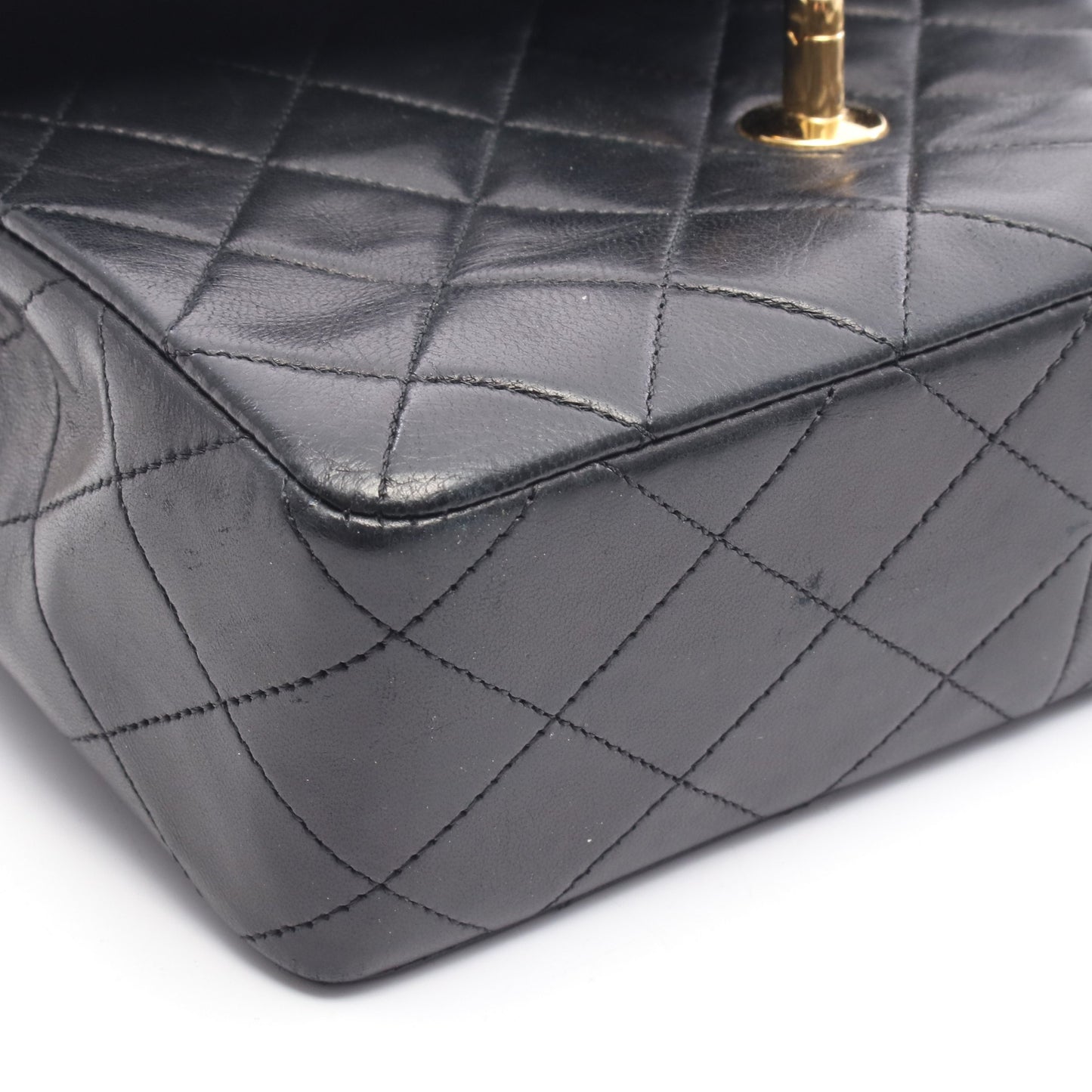 ミニマトラッセ20 チェーンショルダーバッグ ラムスキン ブラック ゴールド金具 シャネル バッグ CHANEL