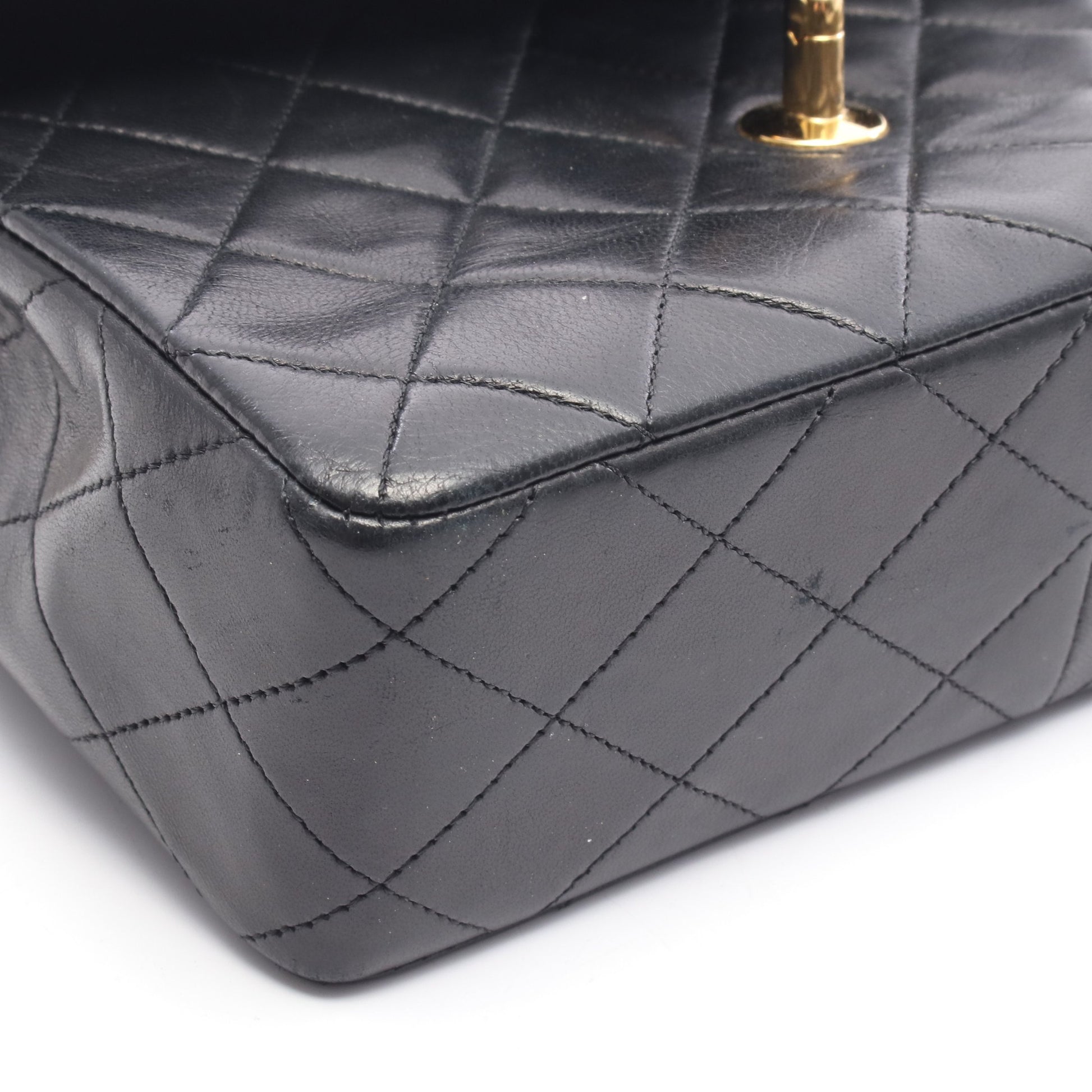 ミニマトラッセ20 チェーンショルダーバッグ ラムスキン ブラック ゴールド金具 シャネル バッグ CHANEL