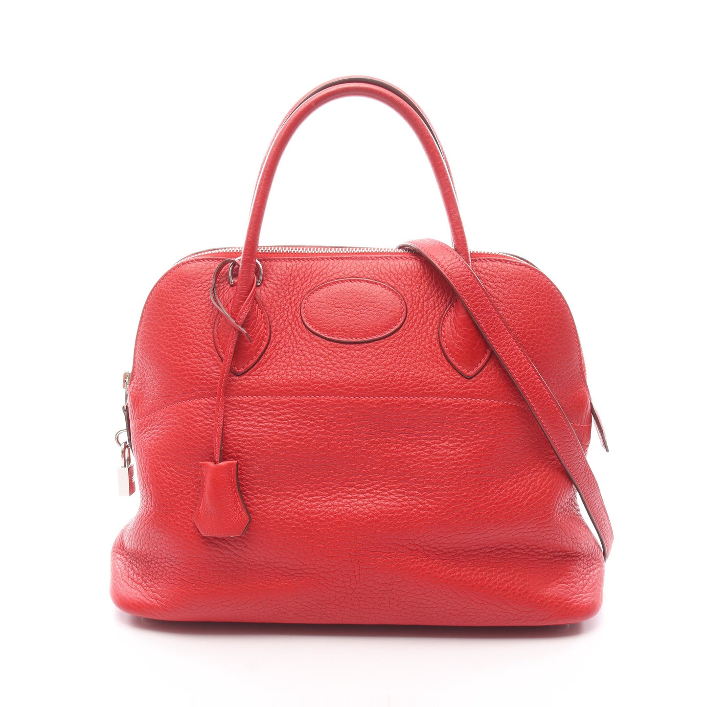 ボリード31 ヴァーミリオン ハンドバッグ トリヨンクレマンス レッド シルバー金具 2WAY □D刻印 エルメス バッグ HERMES
