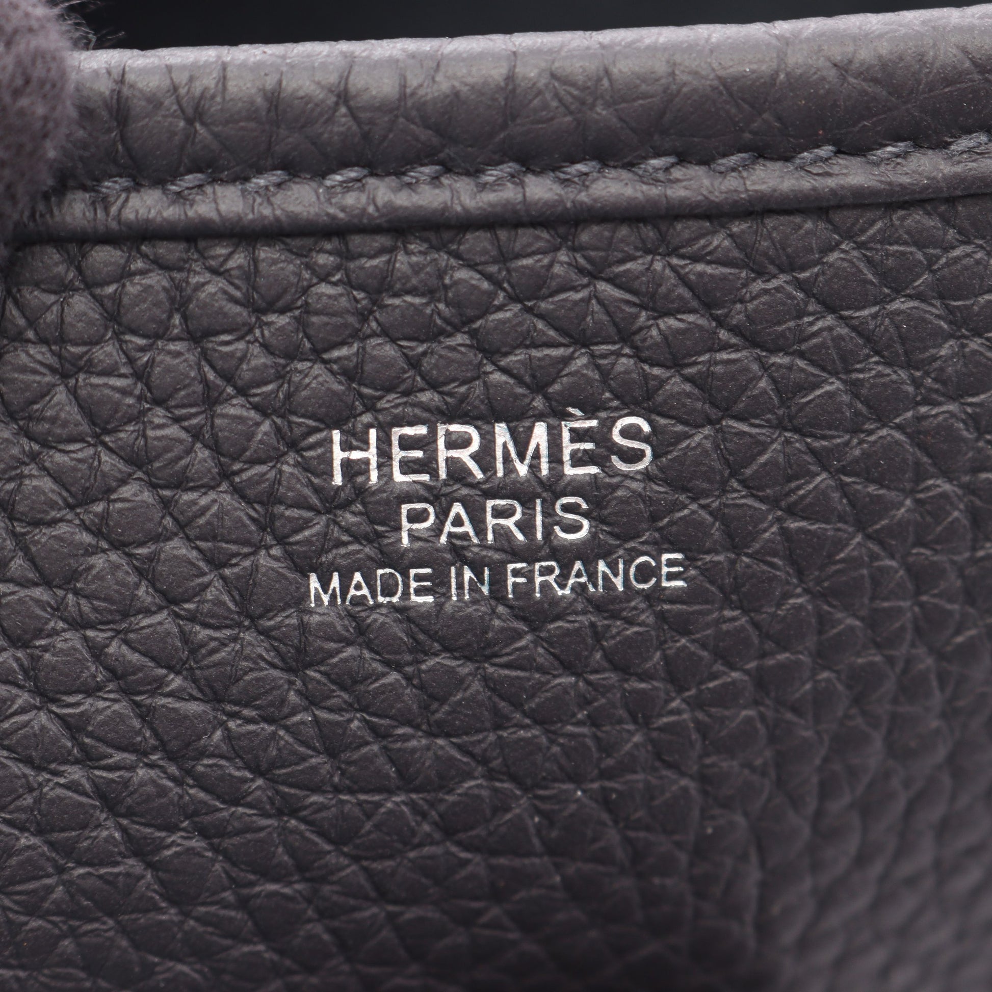 エヴリン 3 トロワ PM キャバン ショルダーバッグ トリヨンクレマンス ダークネイビー シルバー金具 K刻印 エルメス バッグ HERMES
