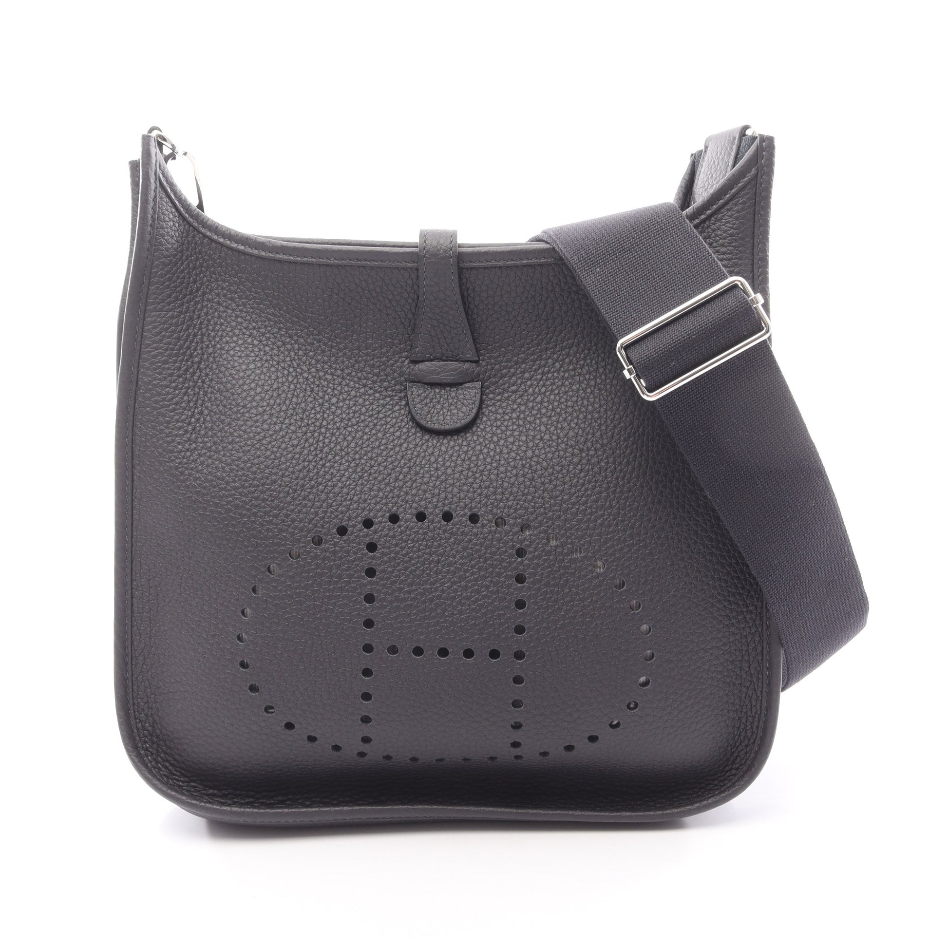 エヴリン 3 トロワ PM キャバン ショルダーバッグ トリヨンクレマンス ダークネイビー シルバー金具 K刻印 エルメス バッグ HERMES