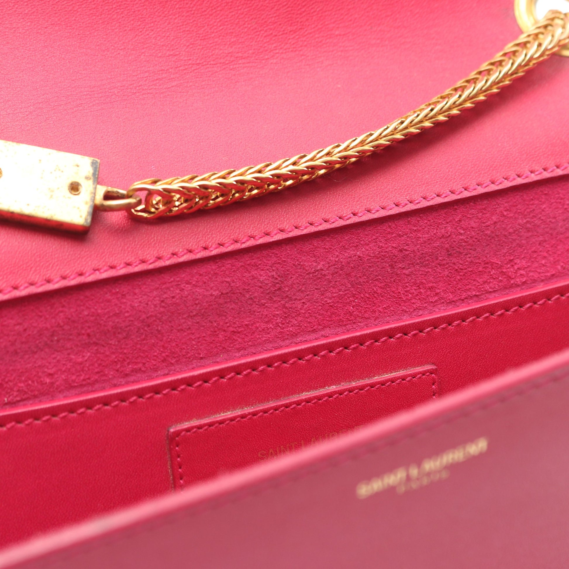 ベティ チェーンショルダーバッグ レザー ピンクパープル サンローランパリ バッグ SAINT LAURENT PARIS