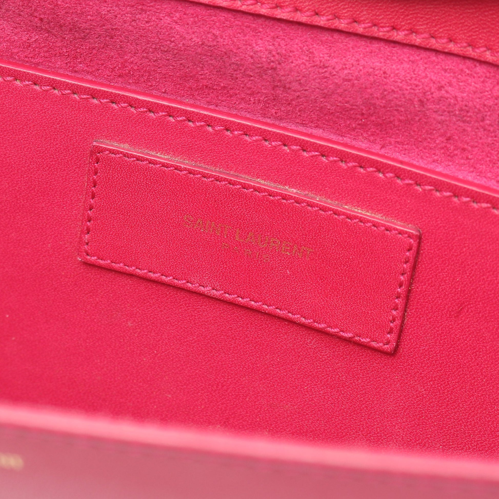 ベティ チェーンショルダーバッグ レザー ピンクパープル サンローランパリ バッグ SAINT LAURENT PARIS