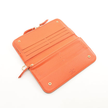 ポルトフォイユ アンソリット モノグラムマルチカラー ブロン オランジュ 二つ折り長財布 PVC ホワイト オレンジ ルイヴィトン 財布・小物 LOUIS VUITTON