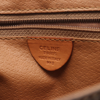 マカダム ショルダーバッグ PVC レザー ダークブラウン ブラウン セリーヌ バッグ CELINE