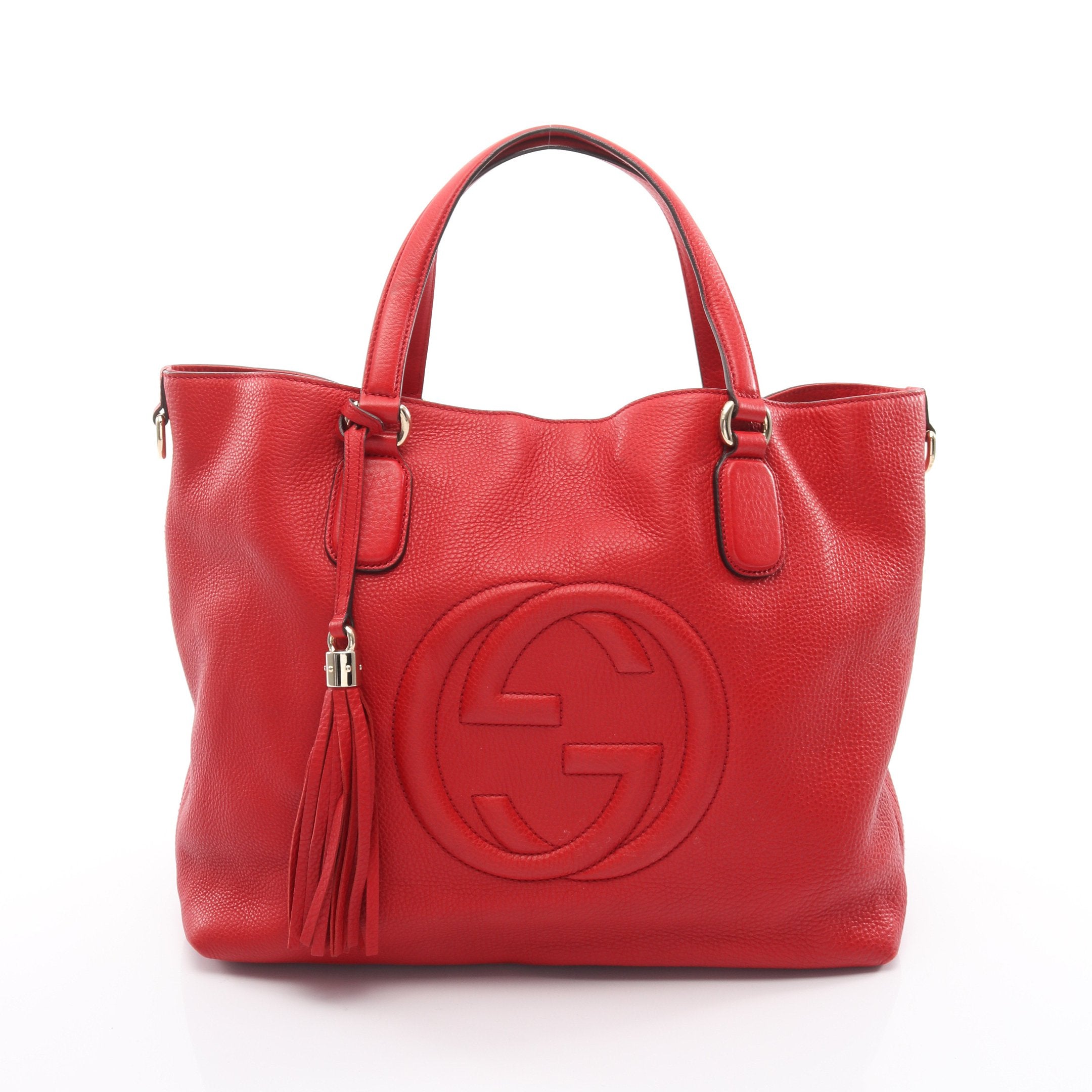 Gucciインターロッキング 　レザーハンドバッグ GUCCI（グッチ） ハンドバッグ ショルダーバッグ インターロッキングG