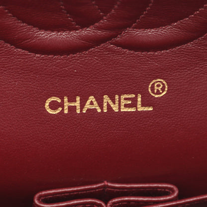 マトラッセ Wフラップ Wチェーンショルダーバッグ コットンジャージー ブラック ゴールド金具 シャネル バッグ CHANEL