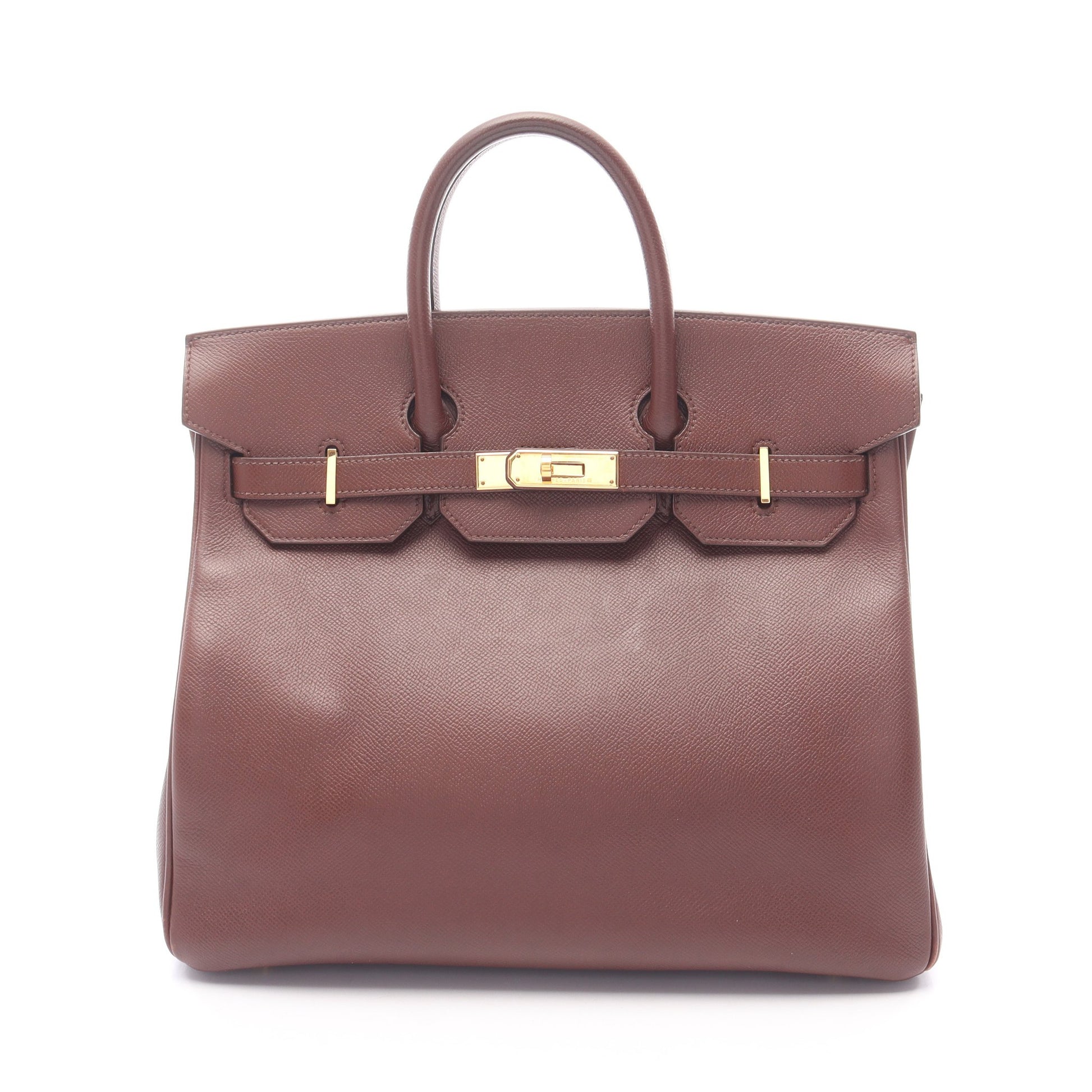 オータクロア32 マロンフォンセ ハンドバッグ クシュベル ブラウン ゴールド金具 ○Z刻印 エルメス バッグ HERMES