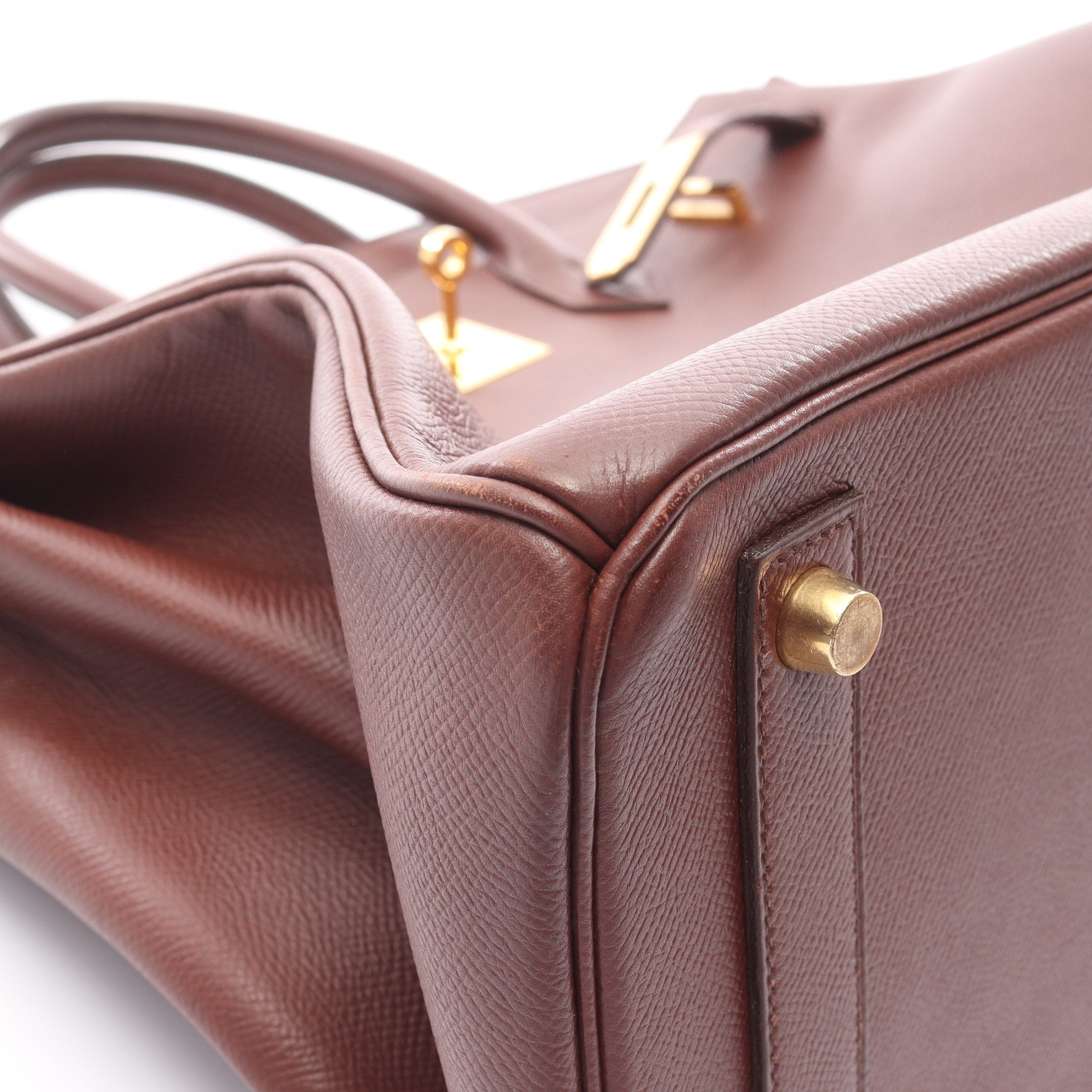 オータクロア32 マロンフォンセ ハンドバッグ クシュベル ブラウン