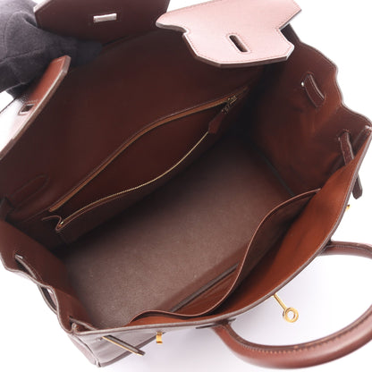 オータクロア32 マロンフォンセ ハンドバッグ クシュベル ブラウン ゴールド金具 ○Z刻印 エルメス バッグ HERMES