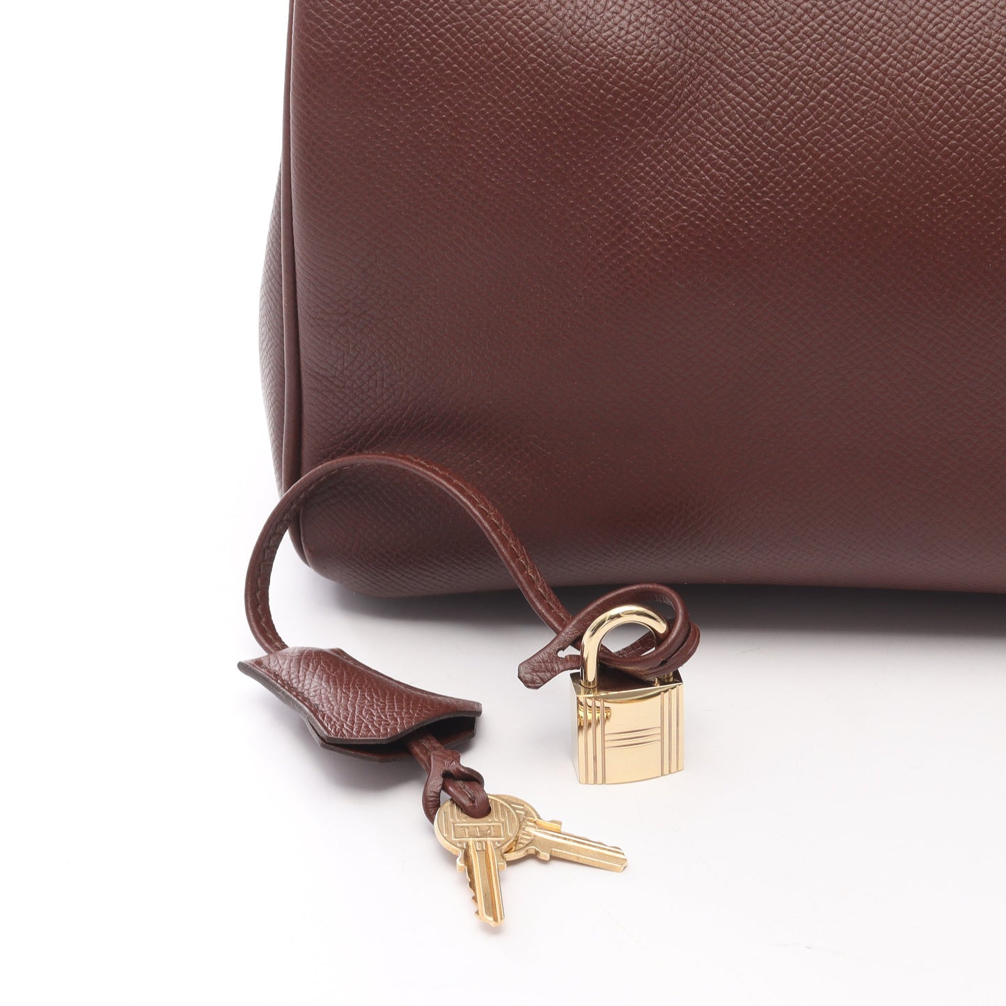 オータクロア32 マロンフォンセ ハンドバッグ クシュベル ブラウン ゴールド金具 ○Z刻印 エルメス バッグ HERMES