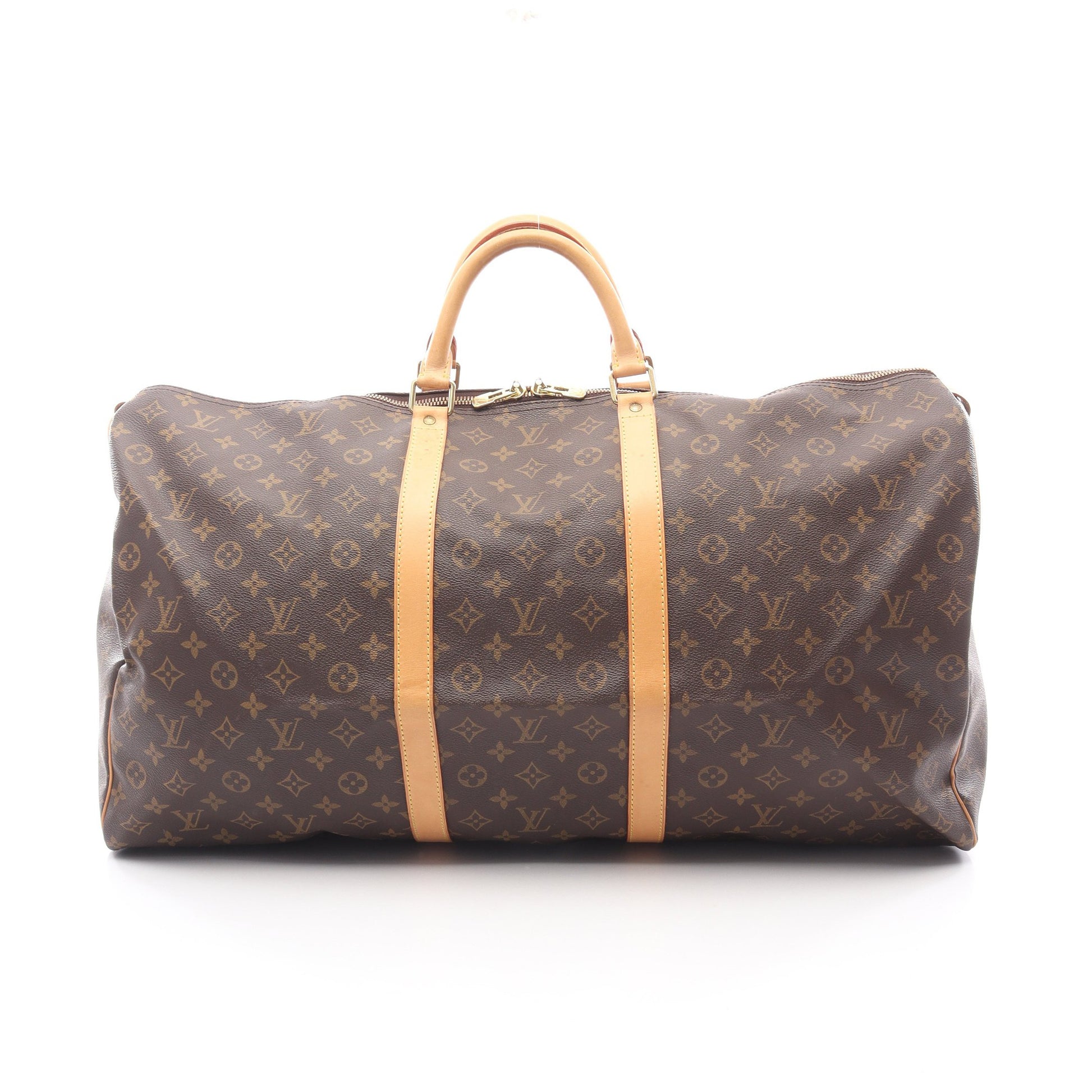 キーポル60 モノグラム ボストンバッグ PVC レザー ブラウン ルイヴィトン バッグ LOUIS VUITTON