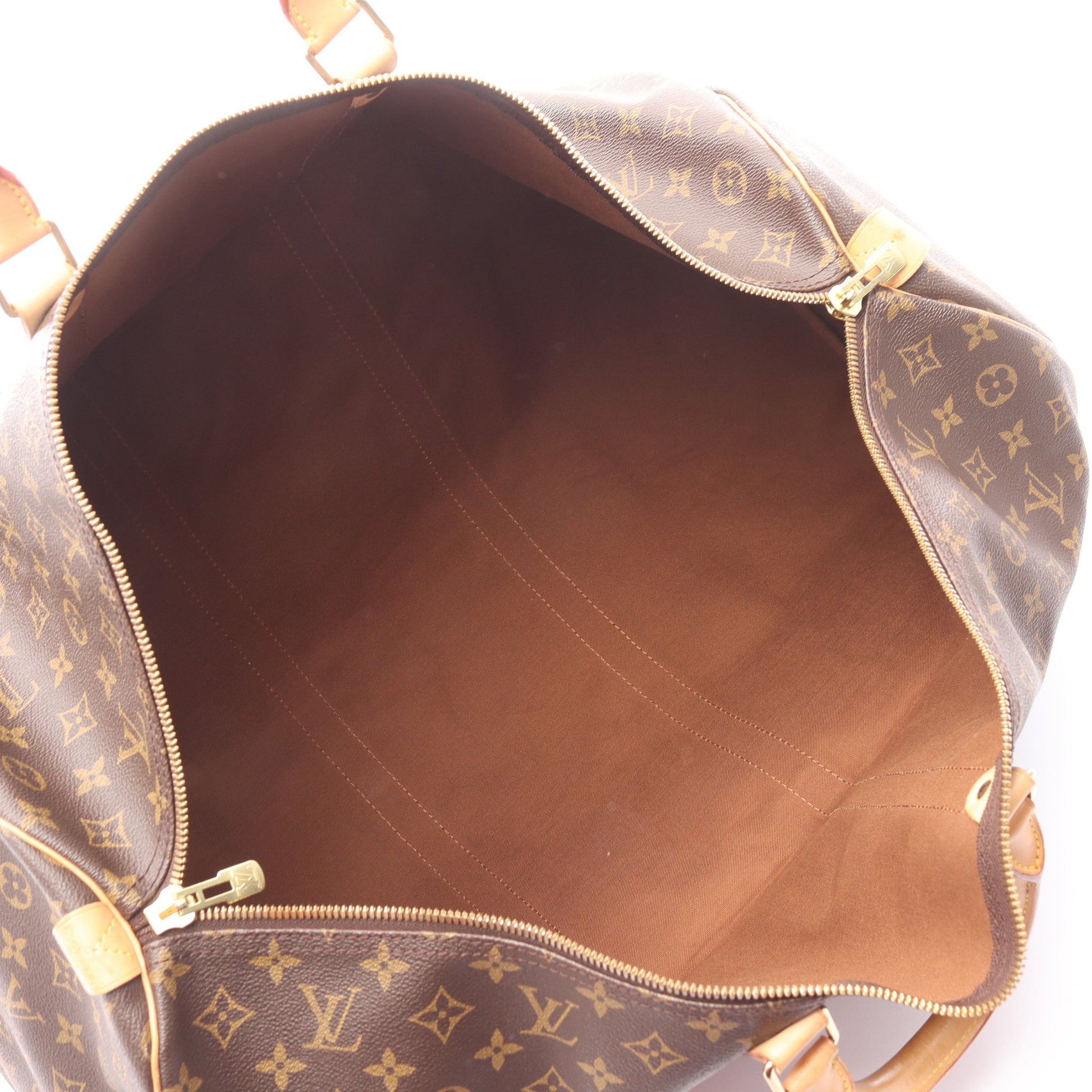 キーポル60 モノグラム ボストンバッグ PVC レザー ブラウン ルイヴィトン バッグ LOUIS VUITTON