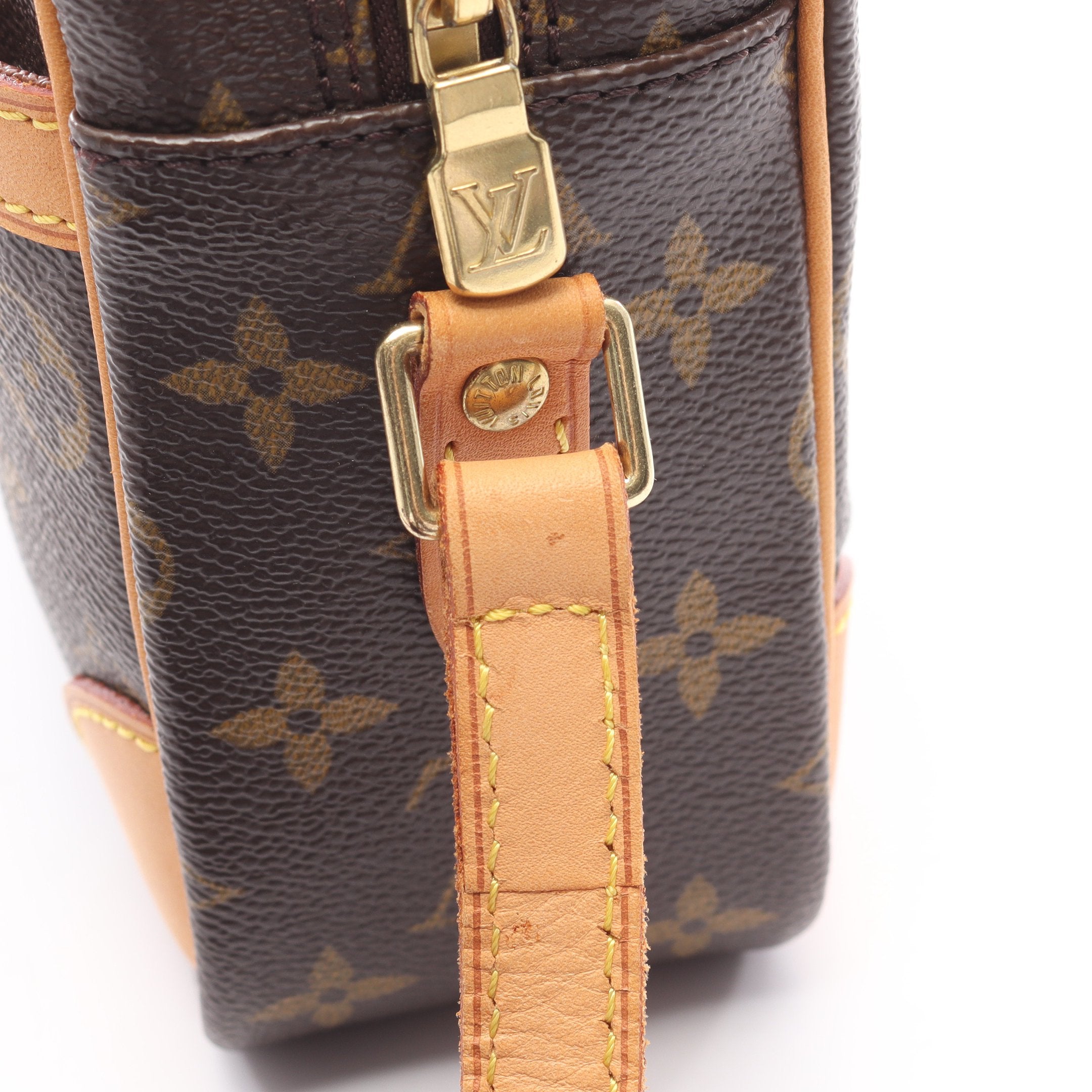 トロカデロ27 モノグラム ショルダーバッグ PVC レザー ブラウン ルイ