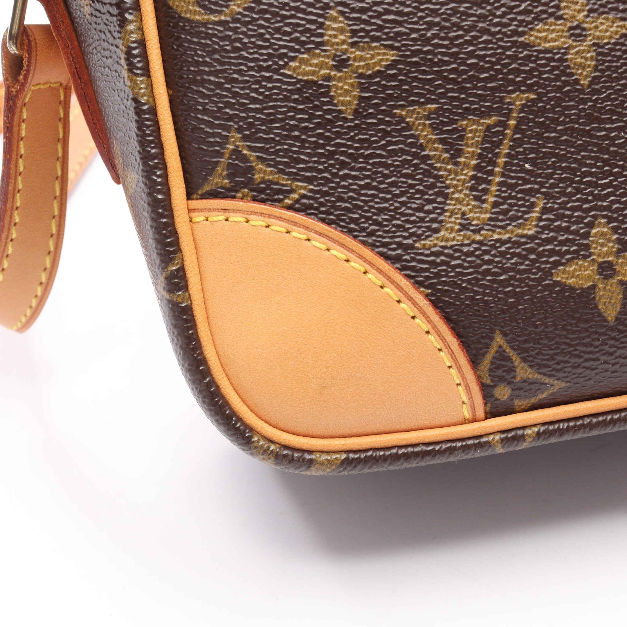 トロカデロ27 モノグラム ショルダーバッグ PVC レザー ブラウン ルイ