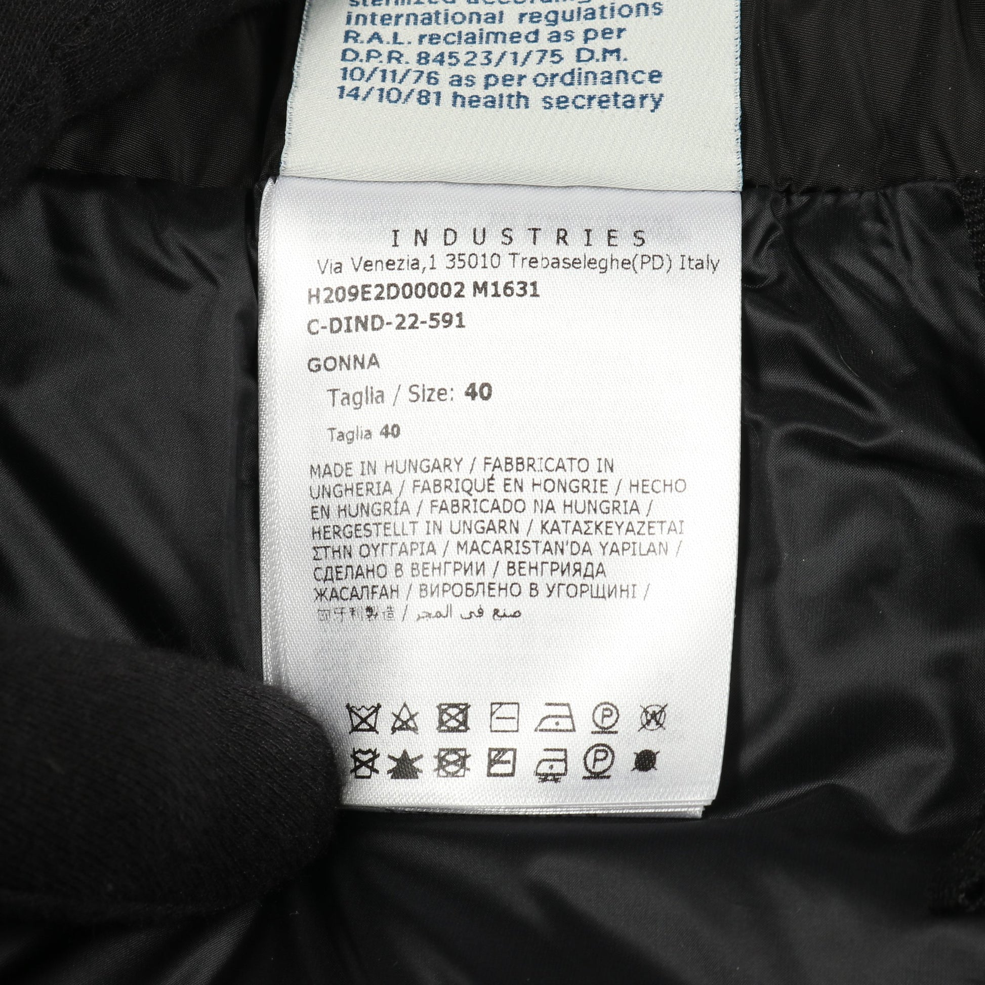 GENIUS 1 JW ANDERSON ダウン スカート 総柄 コットン グリーン ブラック モンクレール ボトムス MONCLER