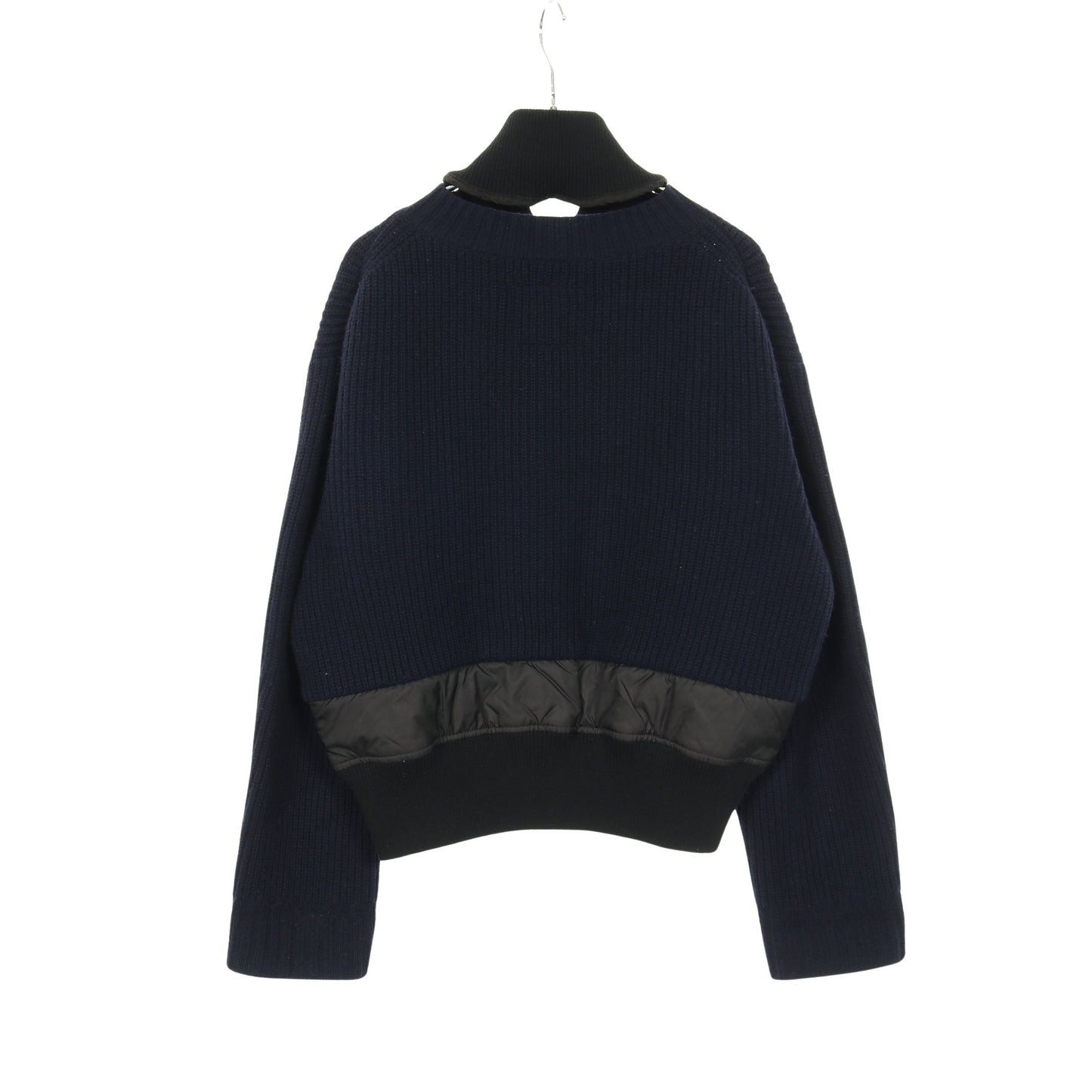 ブルゾン ボンバージャケット ウール ブラック ネイビー 切替 サカイ