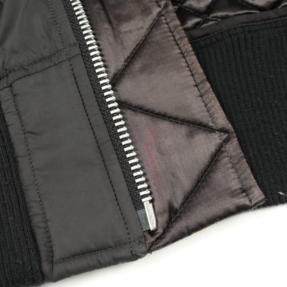 ブルゾン ボンバージャケット ウール ブラック ネイビー 切替 サカイ