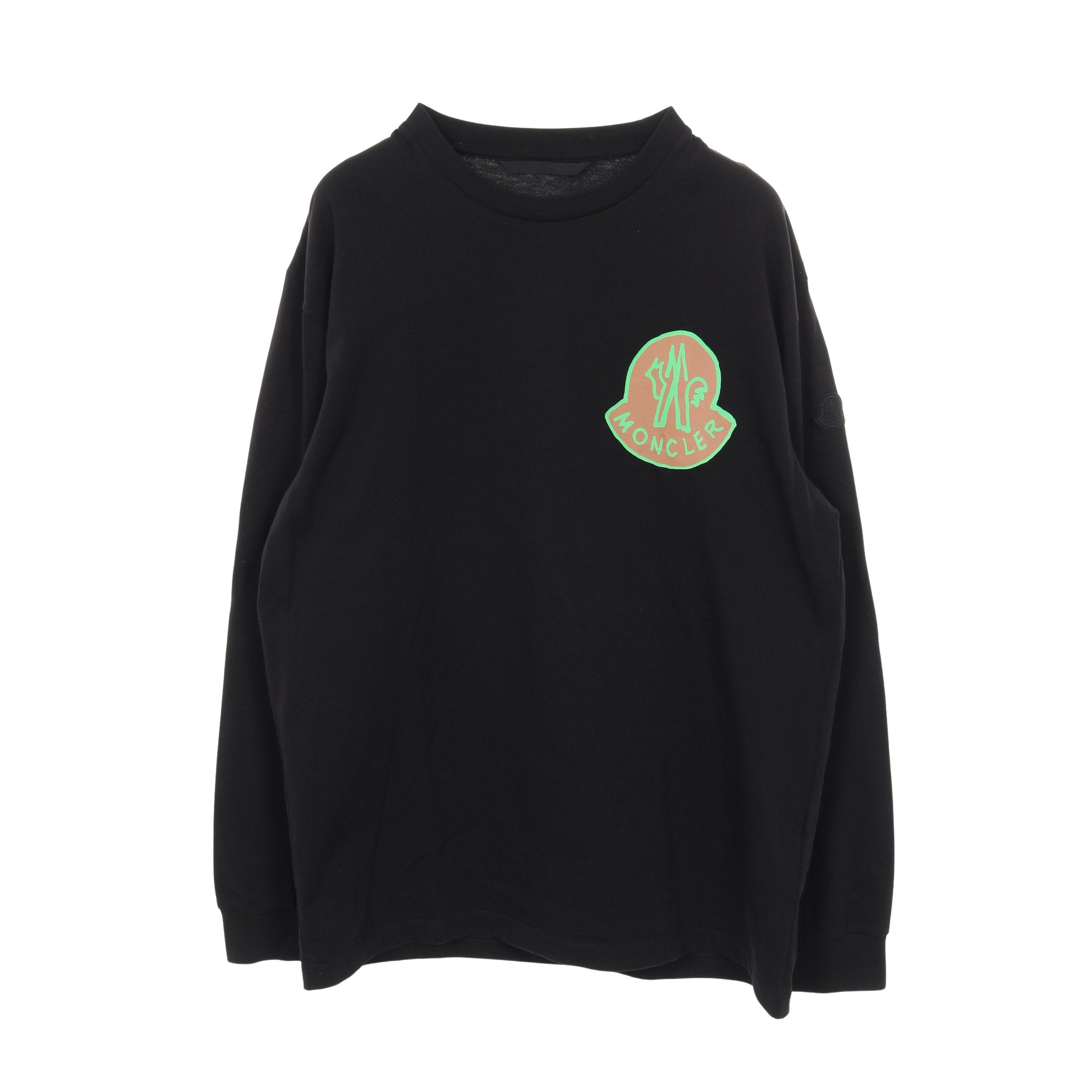 GENIUS 2 MONCLER 1952 Tシャツ カットソー 長袖 コットン ブラック