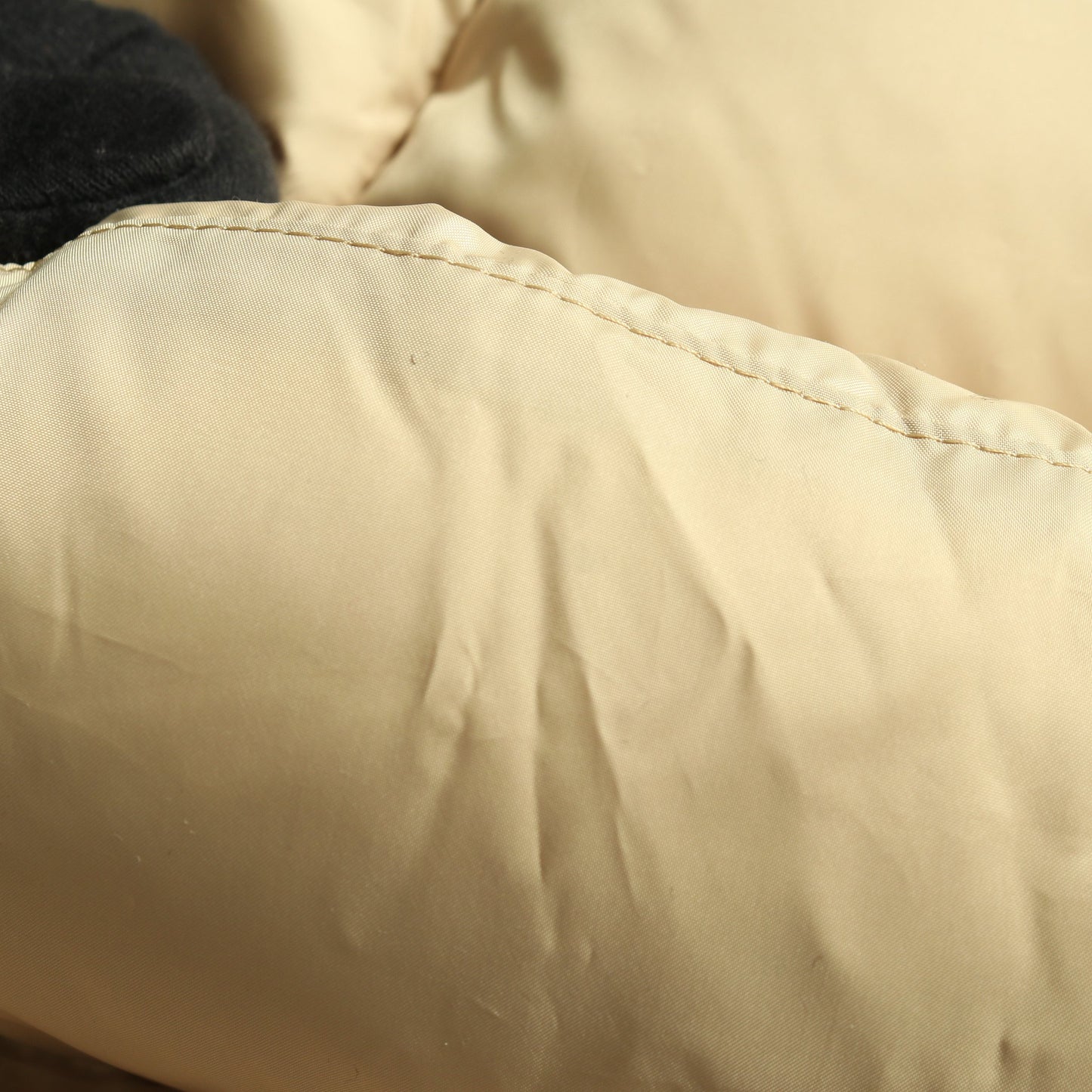 ショート ダウン パッファー ダウンジャケット ベージュ フード付き コーチ