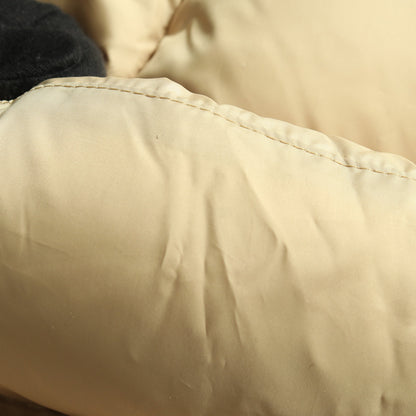 ショート ダウン パッファー ダウンジャケット ベージュ フード付き コーチ