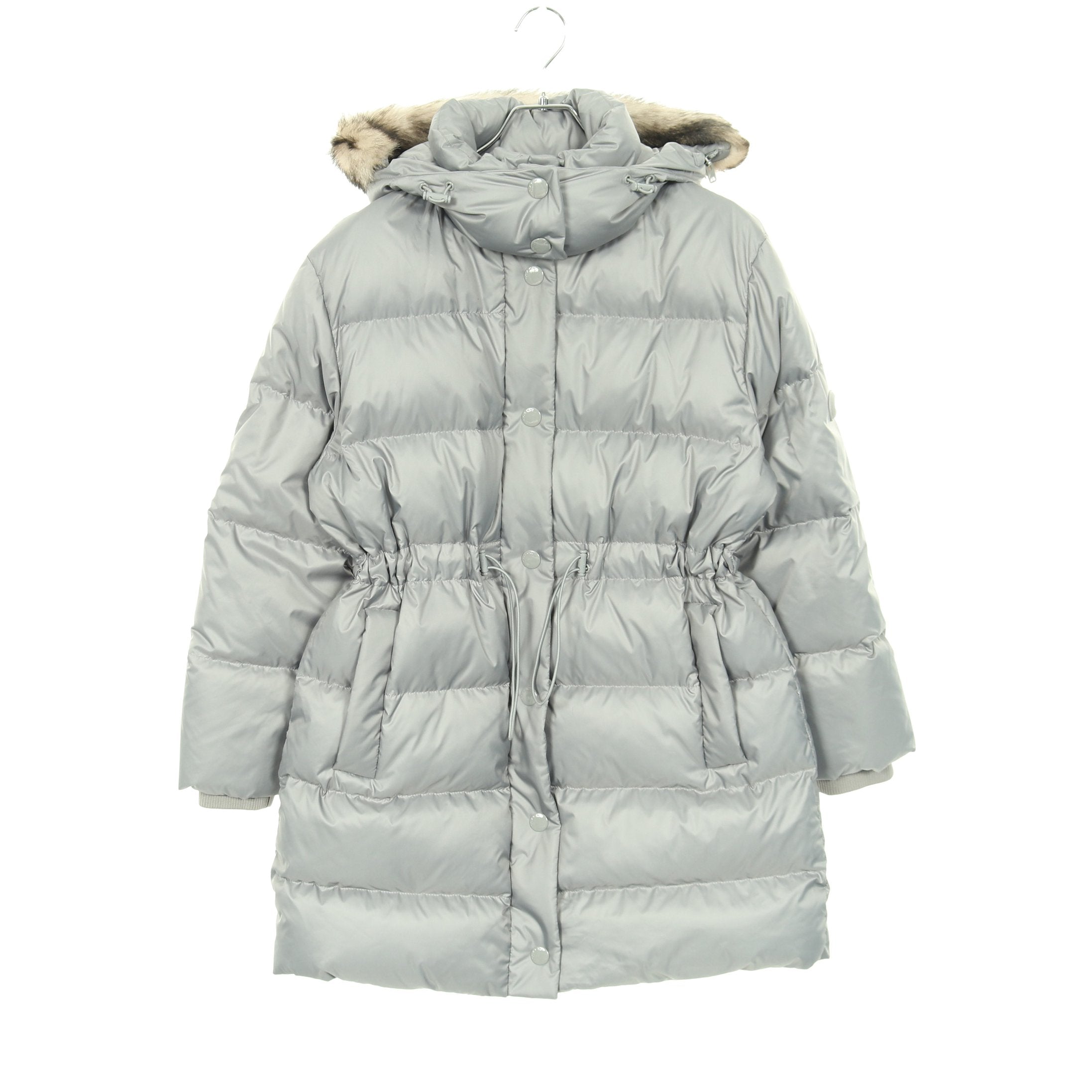 coach ダウンコート　ミッド ダウン パッファー シアリング　ロゴ　白 送料関税込み コーチ ミッド パッファー コート シアリング (Coach