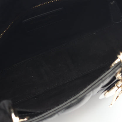 LADY DIOR MY ABCDIOR レディディオール スモール カナージュ ハンドバッグ レザー ブラック 2WAY クリスチャンディオール バッグ Christian Dior