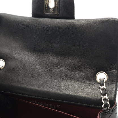 エクストラ ミニ マトラッセ チェーンショルダーバッグ ラムスキン ブラック シルバー金具 シャネル バッグ CHANEL