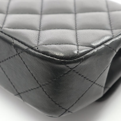 エクストラ ミニ マトラッセ チェーンショルダーバッグ ラムスキン ブラック シルバー金具 シャネル バッグ CHANEL