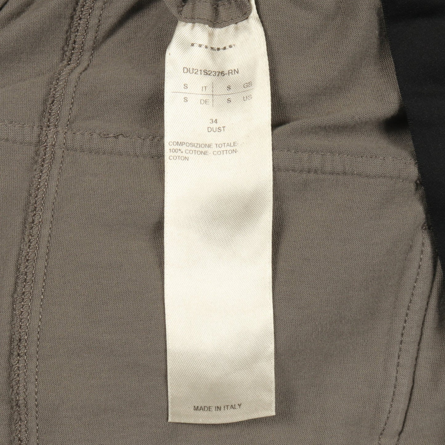 CREATCH CARGO DRAWSTRING PANTS カーゴパンツ コットン グレーベージュ リックオウエンスダークシャドウ ボトムス Rick Owens DRKSHDW