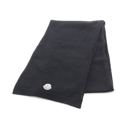 マフラー ウール ブラック モンクレール 財布・小物 MONCLER