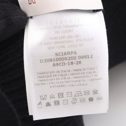 マフラー ウール ブラック モンクレール 財布・小物 MONCLER