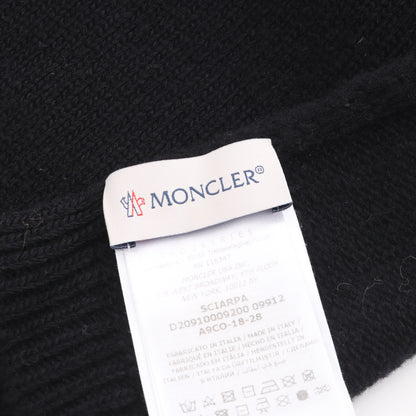 マフラー ウール ブラック モンクレール 財布・小物 MONCLER