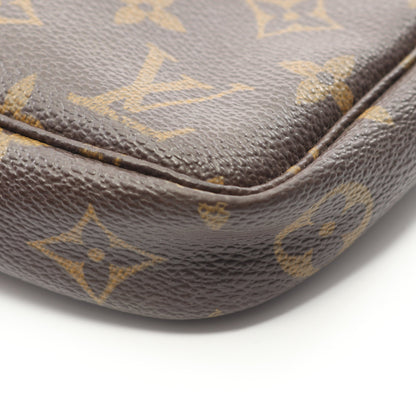 ポシェットアクセソワール モノグラム ハンドバッグ PVC レザー ブラウン ルイヴィトン バッグ LOUIS VUITTON