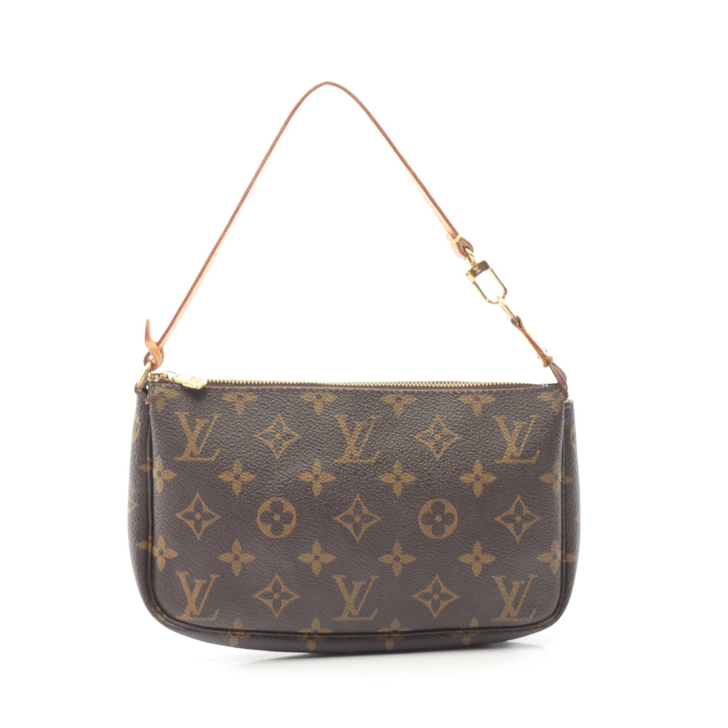 ポシェットアクセソワール モノグラム ハンドバッグ PVC レザー ブラウン ルイヴィトン バッグ LOUIS VUITTON
