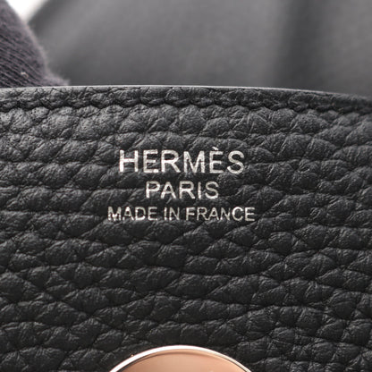 リンディ30 ショルダーバッグ トリヨンクレマンス ブラック シルバー金具 X刻印 エルメス バッグ HERMES