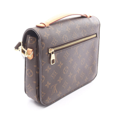 ポシェット メティス MM モノグラム ハンドバッグ PVC レザー ブラウン 2WAY ルイヴィトン バッグ LOUIS VUITTON