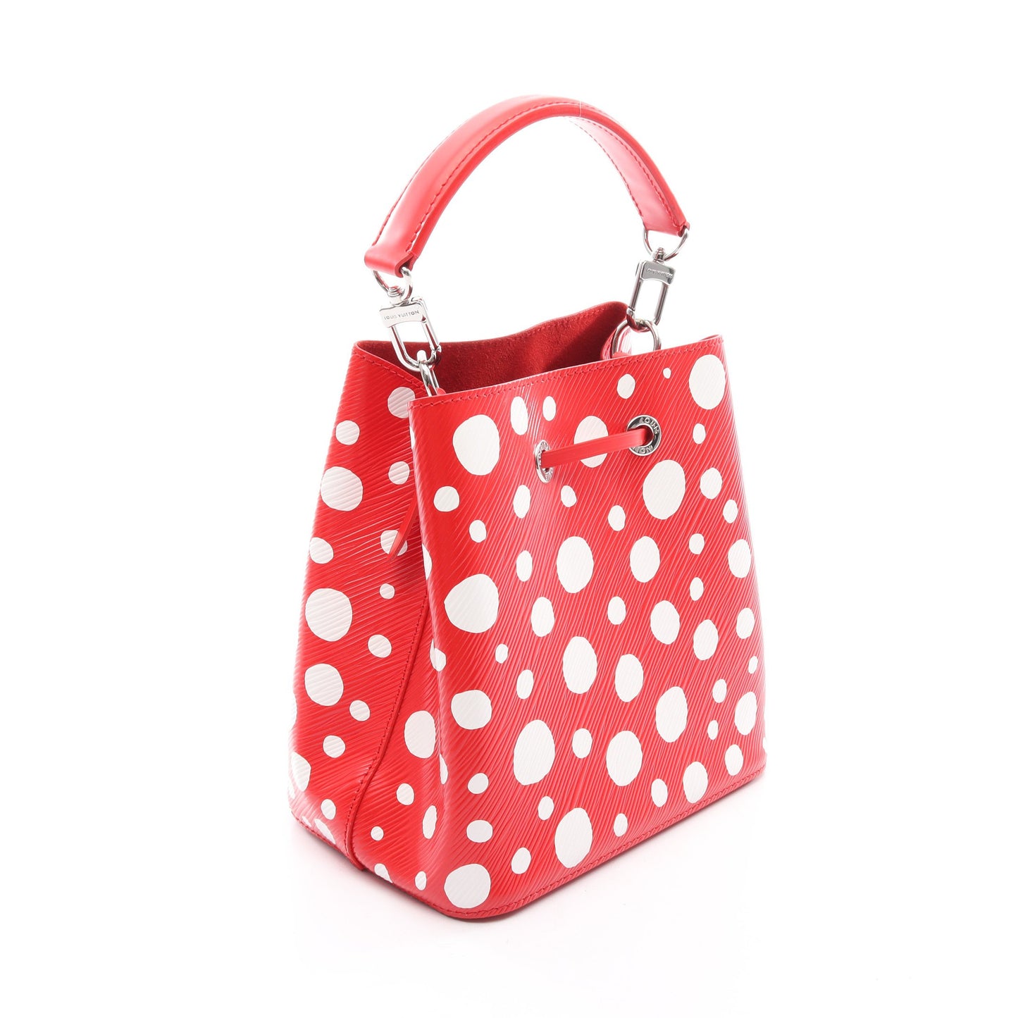 LOUIS VUITTON × 草間彌生 ネオノエBB エピ 2WAY ハンドバッグ レザー レッド ホワイト 2WAY ルイヴィトン
