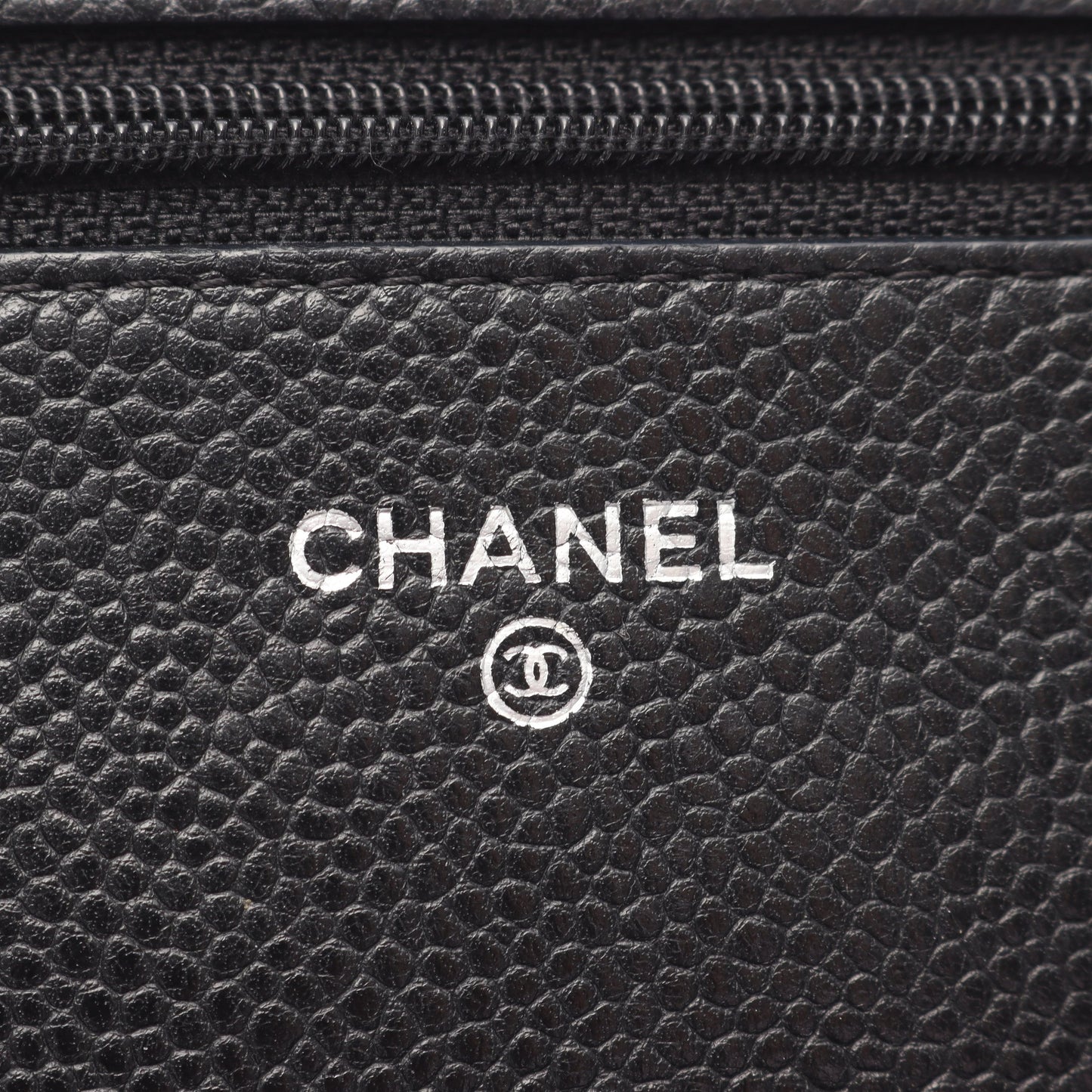 マトラッセ チェーンウォレット キャビアスキン ブラック シルバー金具 シャネル バッグ CHANEL