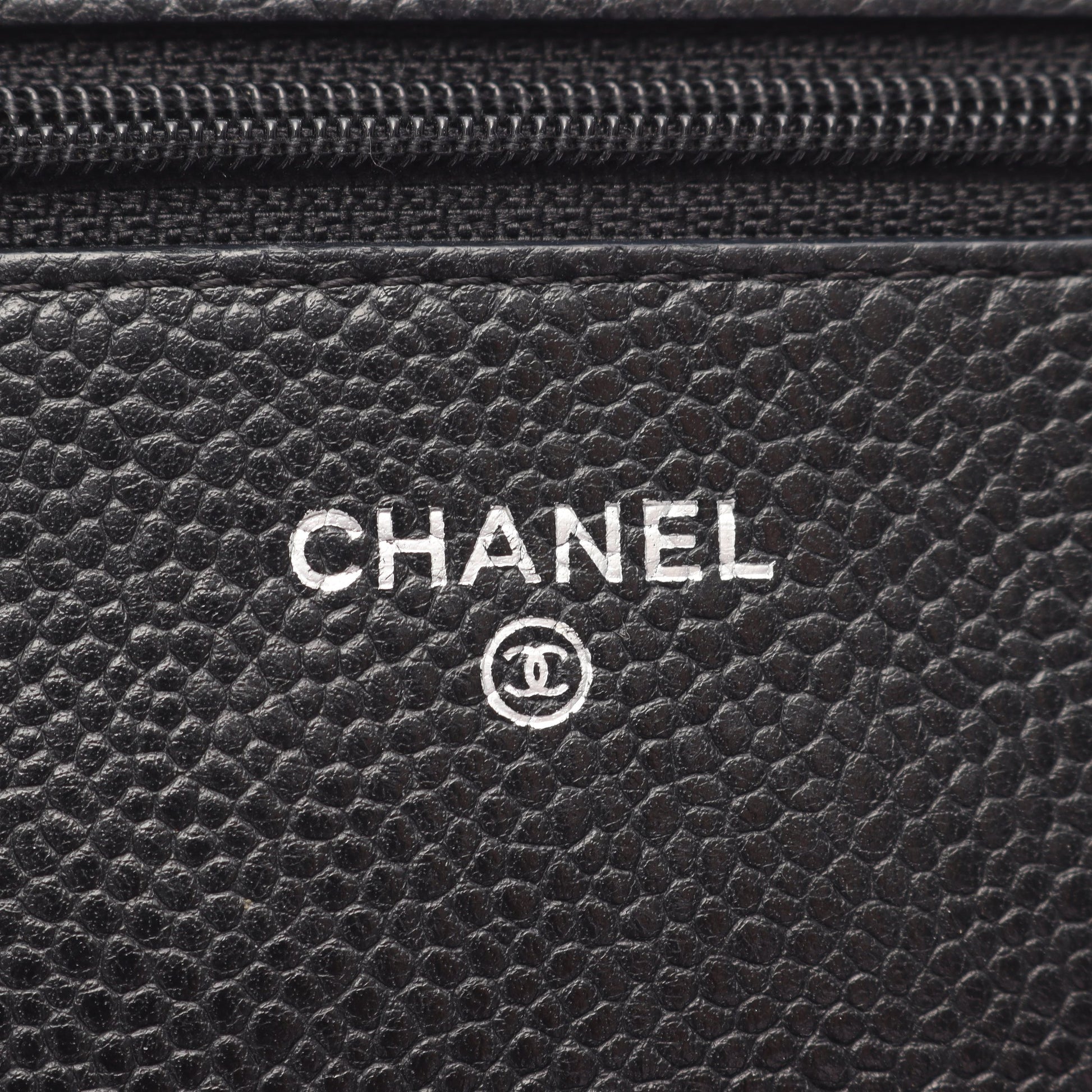 マトラッセ チェーンウォレット キャビアスキン ブラック シルバー金具 シャネル バッグ CHANEL