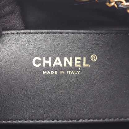 シャネル25 スモール チェーンショルダーバッグ キャビアスキン ブラック ゴールド金具 シャネル バッグ CHANEL