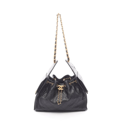 シャネル25 スモール チェーンショルダーバッグ キャビアスキン ブラック ゴールド金具 シャネル バッグ CHANEL