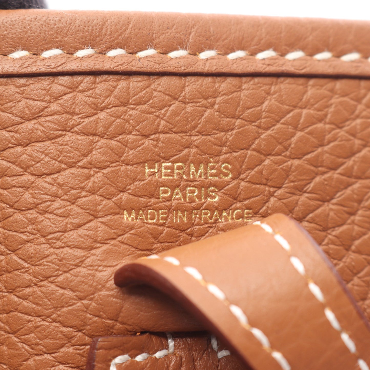 エヴリンアマゾンTPM ゴールド ショルダーバッグ トリヨンクレマンス ブラウン ゴールド金具 K刻印 エルメス バッグ HERMES