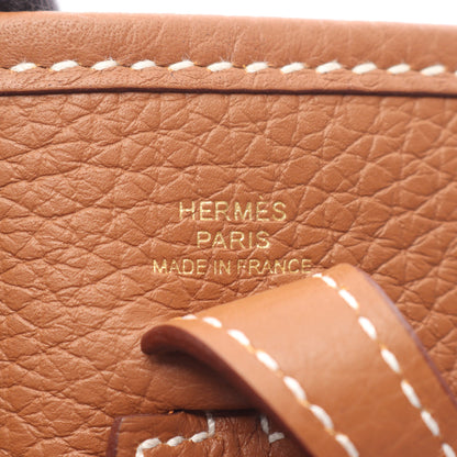 エヴリンアマゾンTPM ゴールド ショルダーバッグ トリヨンクレマンス ブラウン ゴールド金具 K刻印 エルメス バッグ HERMES