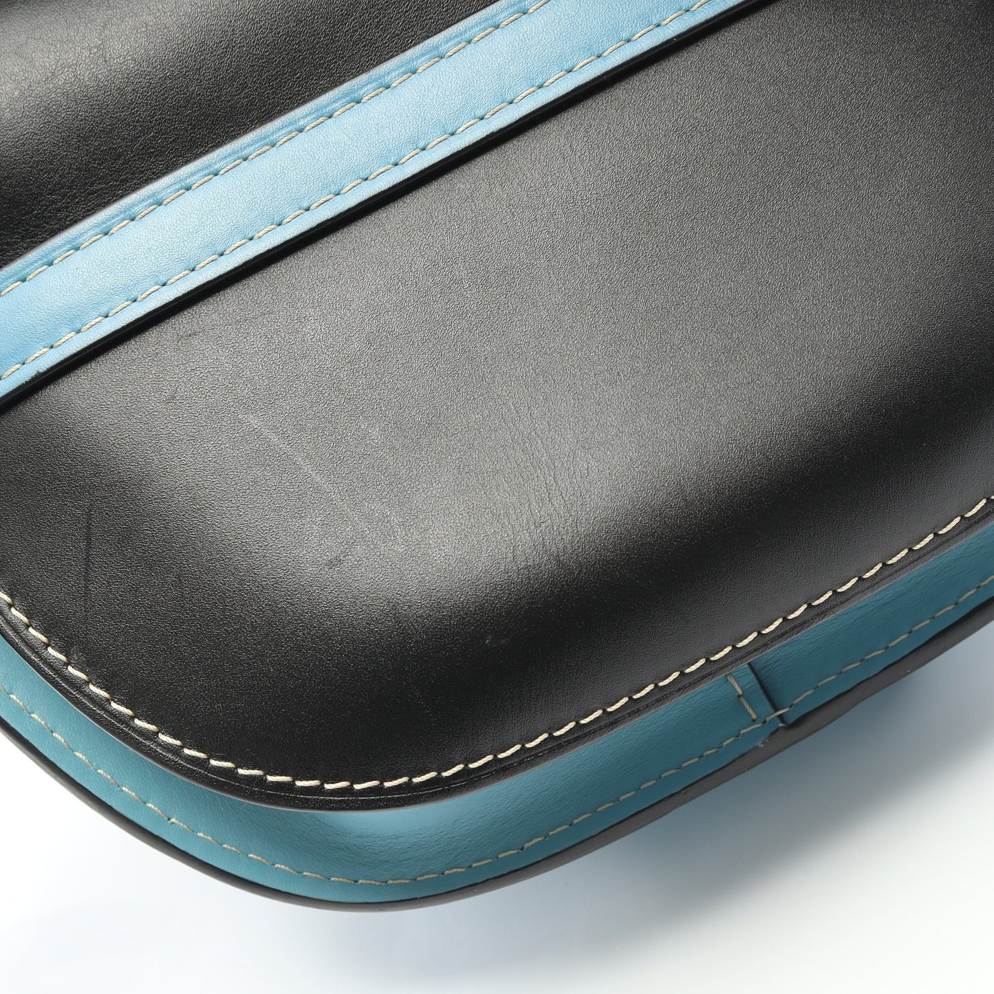 GATE BAG ゲートバッグ スモール ショルダーバッグ レザー ライトブルー ブラック ロエベ バッグ LOEWE