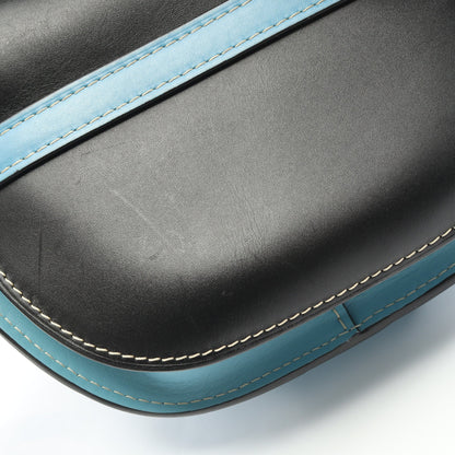 GATE BAG ゲートバッグ スモール ショルダーバッグ レザー ライトブルー ブラック ロエベ バッグ LOEWE