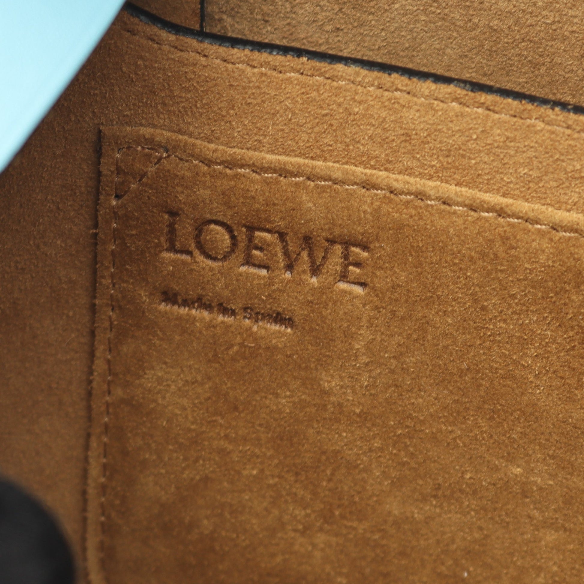 GATE BAG ゲートバッグ スモール ショルダーバッグ レザー ライトブルー ブラック ロエベ バッグ LOEWE