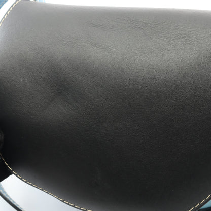 GATE BAG ゲートバッグ スモール ショルダーバッグ レザー ライトブルー ブラック ロエベ バッグ LOEWE