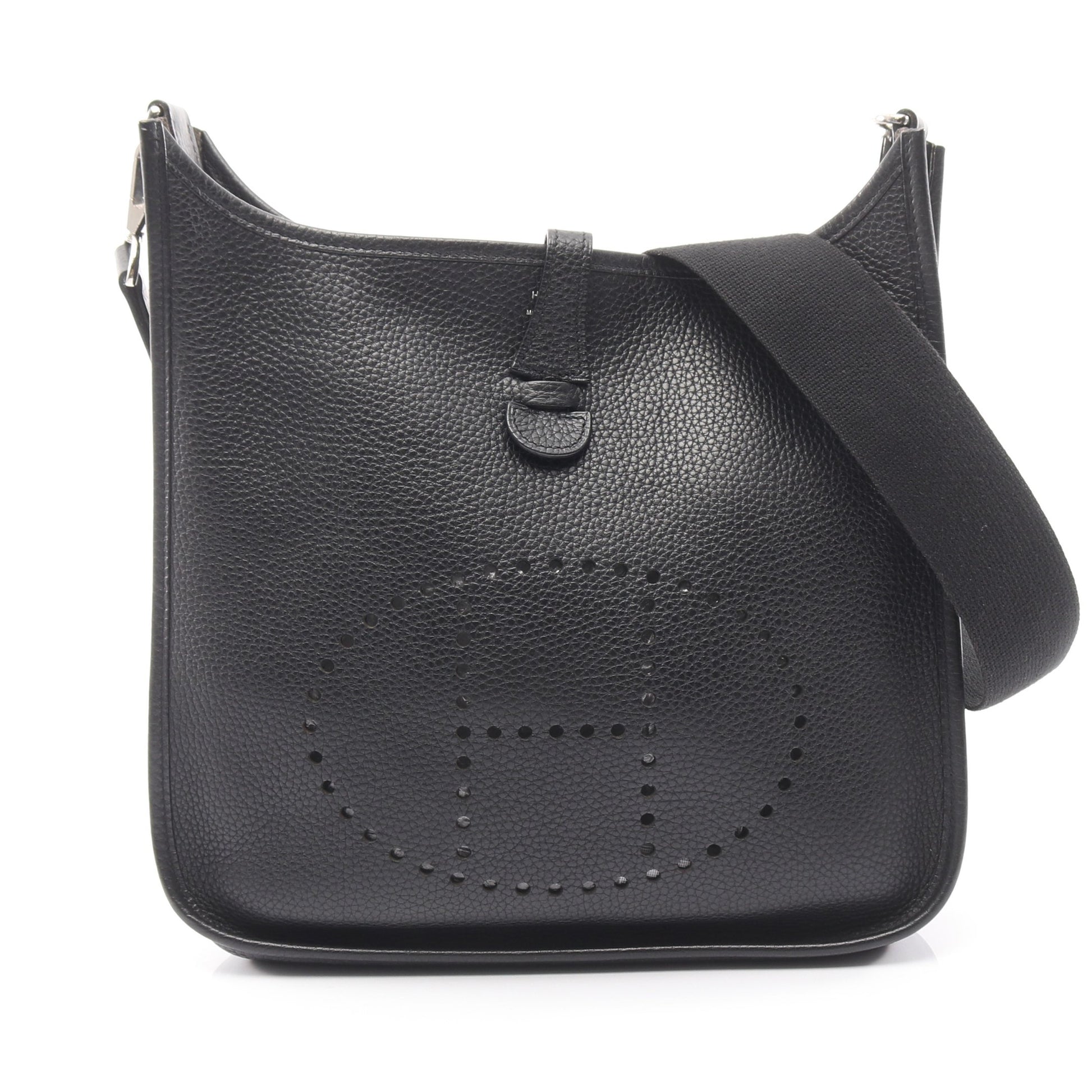エヴリン 1 アン PM ショルダーバッグ トリヨンクレマンス ブラック シルバー金具 □K刻印 エルメス バッグ HERMES