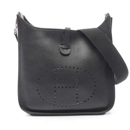 エヴリン 1 アン PM ショルダーバッグ トリヨンクレマンス ブラック シルバー金具 □K刻印 エルメス バッグ HERMES